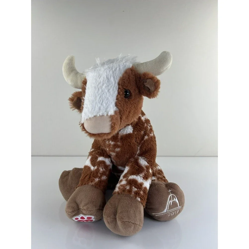 Build A Bear Longhorn Spotted Bull Cow Stuffed Animal The Shrine Way of Lights